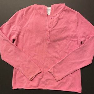 Pink hooded shirt